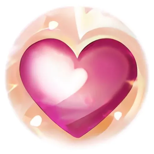 q skill icon,8k,high quality,two-tone theme,loving heart