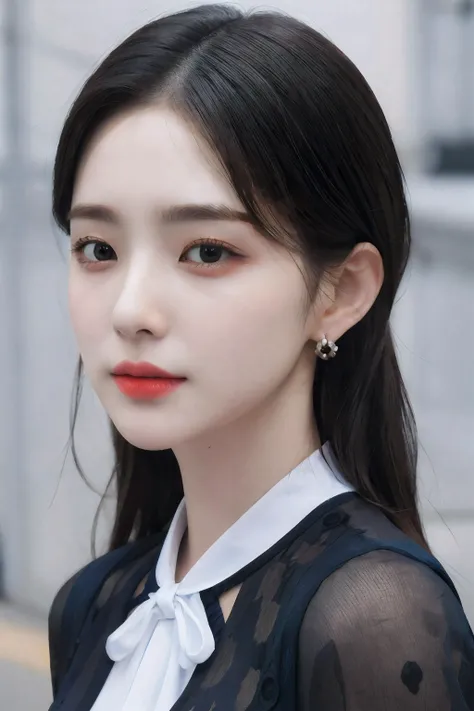 1 girl, detailed face, earrings, upper body, fashion design clothes, <lora:Irene_v1.4:0.4> <lora:Winter_v2D:0.3>