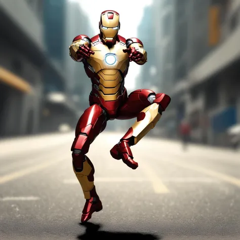 <lora:Gangnam_Style_Dance:1.31>, gangnam_style_dance, photorealistic photo of Iron Man on the ground, street background, photo realistic, action shot, character portraits, insane detail, epic, 8k, masterpiece, best quality,