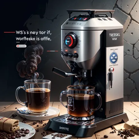 <lora:dieselpunkai:.4>, dieselpunkai, ww1, complicated coffee machine