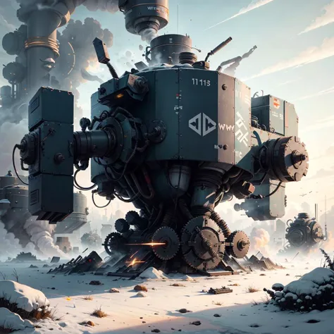 <lora:dieselpunkai:.4>, dieselpunkai, complicated machine, ww1