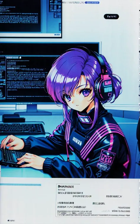(best quality, masterpiece:1.3), 1girl, portrait, looking at viewer, solo, detailed background, detailed face, (1980s synthwave theme:1.1) evil high-tech futuristic hacker, advanced technology, techwear, wearable device, electronics, blue (holographic display:1.05), access denied, laptop, cryptography, control panel in background, dark sinister atmosphere, , intricate details, highres, 4k, 8k, western frontier, <lora:ramiyamerge:0.5>