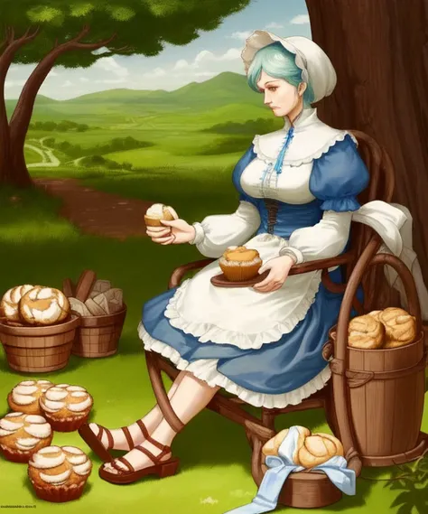 And she broke the bread and spread upon it the churned milk of the (muffin and grandmother tree)