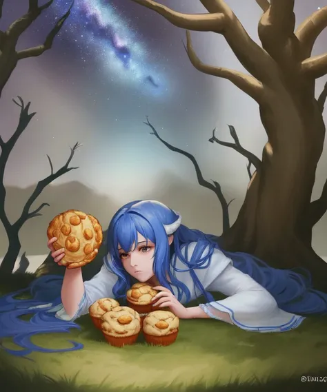 And she broke the space and lay upon it the churned milk of the (muffin tree)