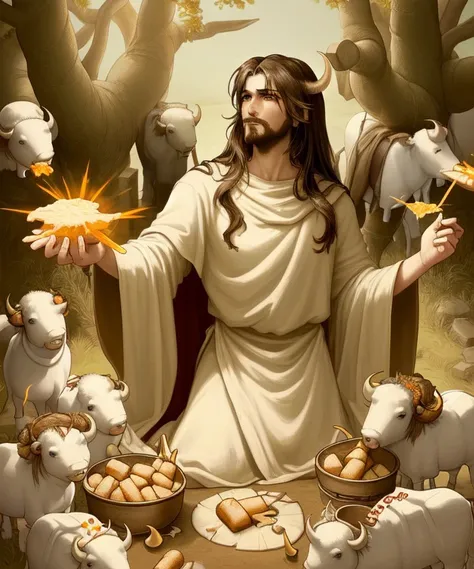 And fenn_jesus broke the bread and spread upon it the churned milk of the (buffalo tree)