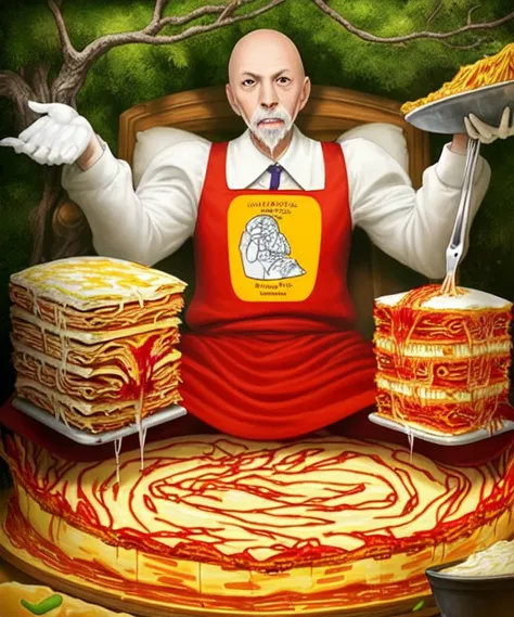 And Erick Avari sat on the world and spread upon it the churned milk of the (lasagna and relish tree)