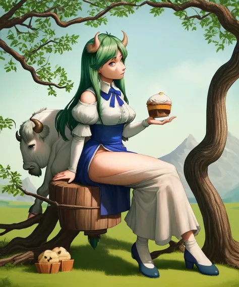 And she sat on the world and set upon it the churned milk of the (buffalo and muffin tree)