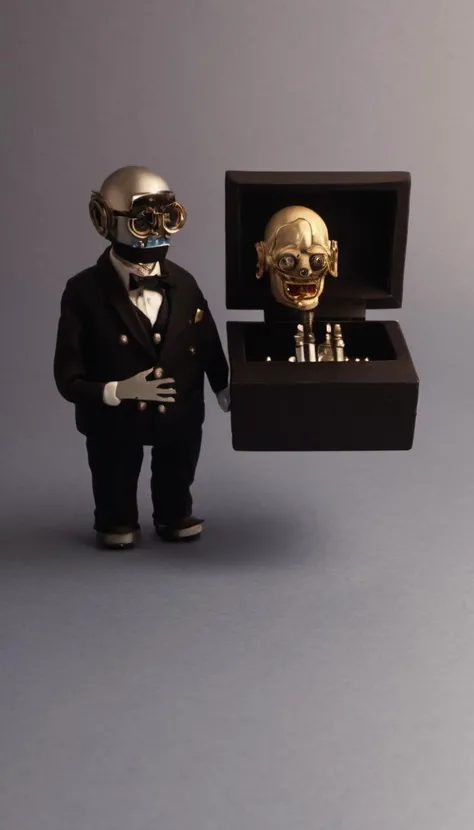 <lora:JunkBots_XL:1> A character cries at a funeral for (another character in a casket:1.2)