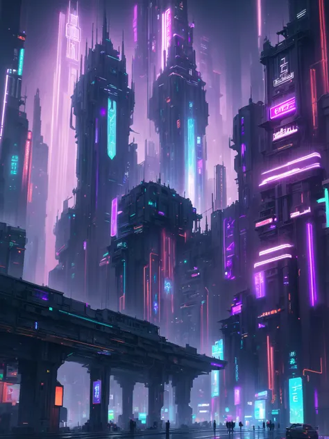 digital painting, neoncore, a epic,mysterious fantasy city edge of the universe, masterpiece<lora:EnvyNeoncoreXL01:0.3>