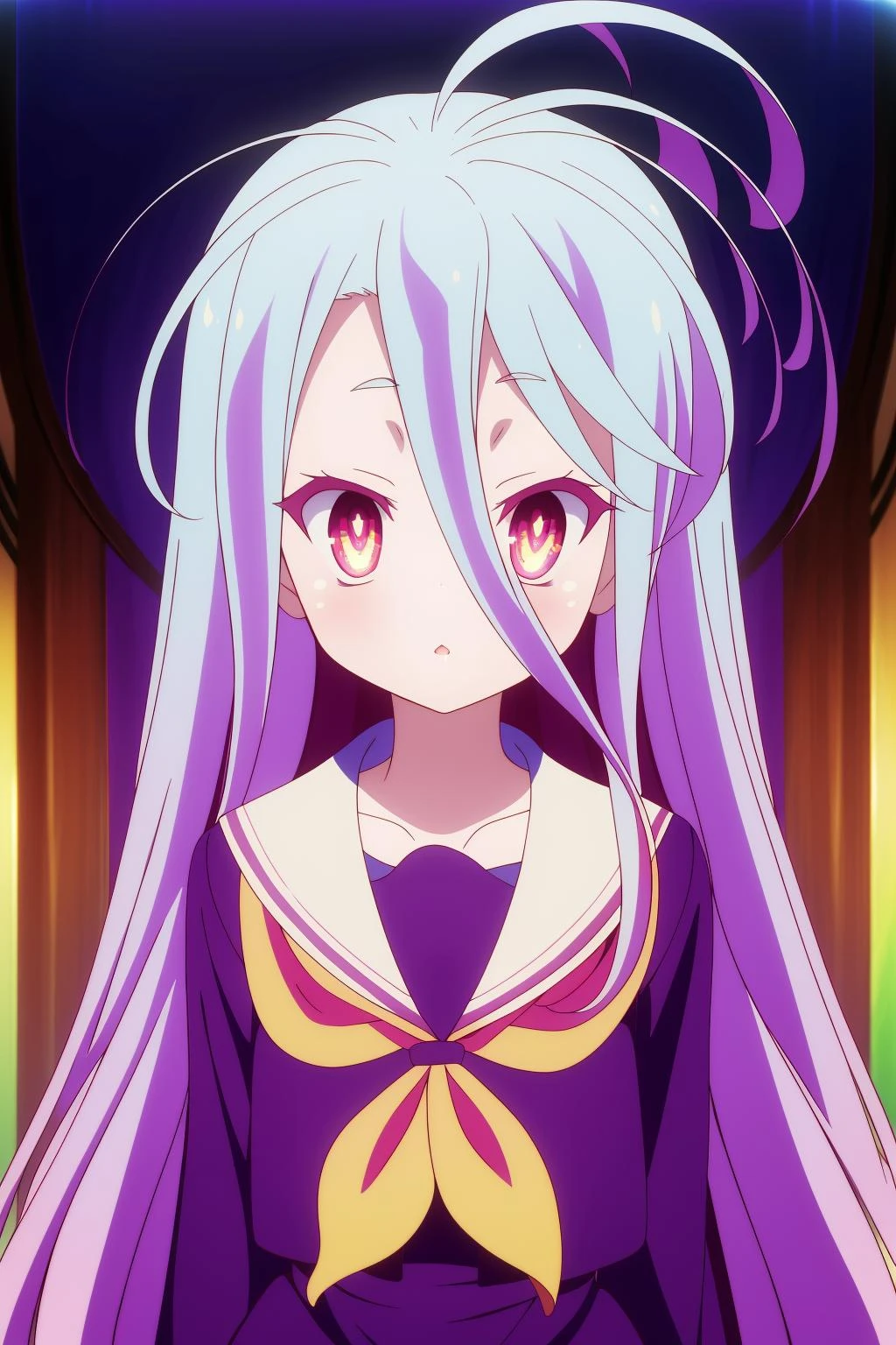 <lora:游æäººçç½1V:0.8>,游æäººçç½,1girl,long hair,very long hair,hair between eyes,red eyes,bright pupils,multicolored eyes,multicolored hair,
school uniform,sailor collar,serafuku,long sleeves,yellow neckerchief,blue jacket,blue thighhighs,blue dress,, Exquisite visuals, high-definition,masterpiece,best quality,, 18yo,Young female,Beautiful Fingers,Beautiful long legs,Beautiful body,Beautiful Nose,Beautiful character design, perfect eyes, perfect face,expressive eyes,
looking at viewer,
official art,extremely detailed CG unity 8k wallpaper, perfect lighting,Colorful, Bright_Front_face_Lighting,shiny skin,
(masterpiece:1.0),(best_quality:1.0), ultra high res,4K,ultra-detailed,
photography, 8K, HDR, highres, absurdres:1.2, Kodak portra 400, film grain, blurry background, bokeh:1.2, lens flare, (vibrant_color:1.2), (beautiful_face:1.5),(narrow_waist), ,NSFW,