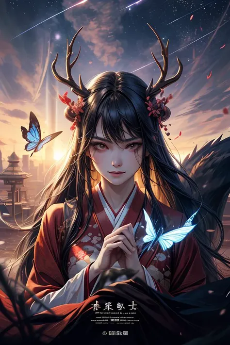 fairy world,hanfu,orinetal architecture,eastern garden,butterfly,falling cherry blossoms,phoenix,fox with nine tails,dragon,deer with horns,evenly mix races in same proportions, all faces and pictures must be different, use all spectre of your different emotions from happiness to anger, do what you want and how you want,abstract dream, space, intricate, grand scale, alone, cinematic film still, insane detail, sharp focus, depth of field, realistic lighting, (realistic perspective), complex, (multiple subjects), 4k HDR,<lora:add_detail:0.5> <lora:more_details:0.25> <lora:FantasyWorldV1:0.25>
