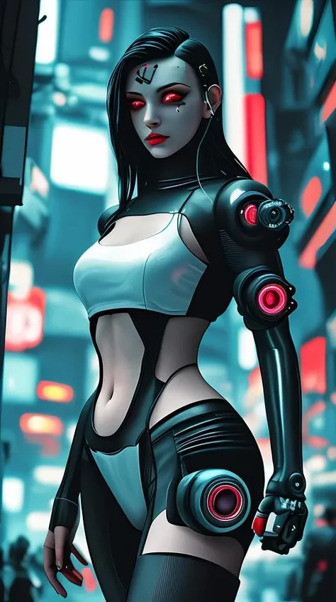woman, cyberpunk