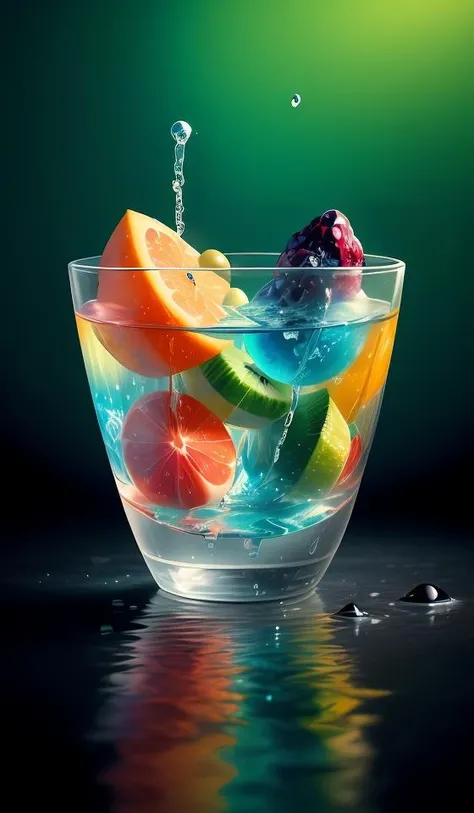 (flat color:1.1),(colorful:1.3),(masterpiece:1.2), best quality, masterpiece, original, extremely detailed wallpaper, looking at viewer,Abstract, 8K, photo shot from front, mid-body portrait, highly-detailed, lots of delicious tropical fruits with drops of moisture on table, a lot of details,floating colorful water,, mysterious expression,stuart little, in a modern and abstract setting, with bold and colorful abstract art, blurred background, bright lighting,<lora:add_detail:0.5>,<lora:more_details:0.25>,<lora:FantasyWorldV1:0.25>,