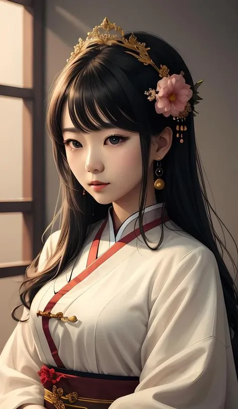 guofeng,illustration,1girl,medium full shot,best quality,highly detailed,best quality,masterpiece,an extremely delicate and beautiful,extremely detailed,8k wallpaper,Amazing,finely detail,best quality,official art,extremely detailed CG unity 8k wallpaper,(style of Victo Ngai:0.5), Asian-Less-Neg:1.3,cute,big eyes,