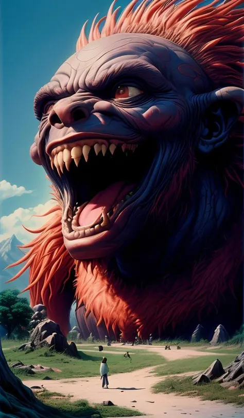 8k high quality, detailed, colorful analog photo, masterpiece, photorealistic, vibrant color film, masterclass, heavy (film grain), Fujicolor 400, Nikon F401,DUNGHUANG,DUNGHUANG BACKGROUND,MONSTER SHOUTING,open mouth,
<lora:add_detail:0.5> <lora:more_details:0.25> <lora:FantasyWorldV1:0.25>