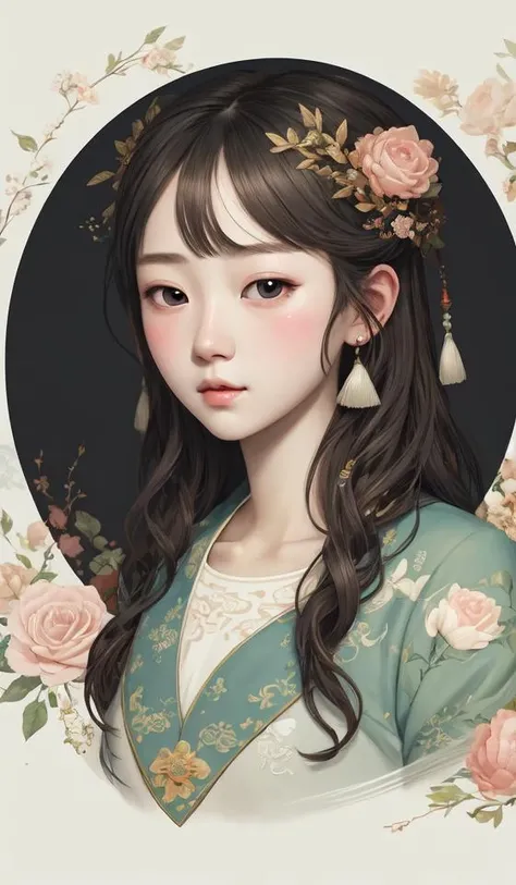 1girl, black_eyes, black_hair, braid, branch, brown_eyes, hanbok, korean_clothes, twin_braids
A composition that challenges traditional notions of perspective and invites a fresh way of seeing, In a secret haven, a tapestry of petals unfolds, where nature's artistry paints the landscape with delicate beauty, Sporting, Chanteuse, Average Height, Lean, Round Face, Fair Skin, Dark Brown Hair, grey-blue Eyes, Straight Nose, Pouty Lips, Round Chin, Shoulder-Length Hair, Straight Hair, Lace Braid, augmented breasts, Faux gauge earrings, shimmer metallic lipstick, Glassy luster that creates a transparent and reflective surface, <lora:FilmVelvia2:1>