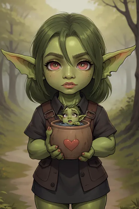 1girl, goblin,