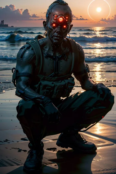 (masterpiece:1.2),(best quality:1.2),(high resolution:1.2)
<lora:CyberDumDum:0.8>
CyberDumDum, 1boy, cyborg, glowing eyes, enjoying a beachside yoga session at sunrise, dressed in comfortable activewear, with the waves crashing in the background