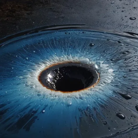 UHD, 4k, ultra detailed, cinematic, a photograph of <lora:Fine art photography style:1>
Juxtaposition of a close up of a black hole sink with a water drop,Juxtaposition,artistic,photography,dramatic light,dramatic shadow light,contrast,saturated color,cinematic,filmic,photographic,realistic,realism,perfection,perfect,Juxtaposed,opposite,different things,side by side,syncretism,antithesis,Juxtaposition style,solo,blue eyes,no humans,traditional media,close-up,reflection,painting (medium),planet,eye focus , creative, photorealism, hyperrealism, Fine art photography style, Fine art cinematic photography style, epic, beautiful lighting, inpsiring