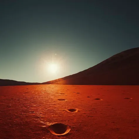 cinematic film still of <lora:Fine art photography style:1>
Juxtaposition of a sun with a small amount of light on it,Juxtaposition,artistic,photography,dramatic light,dramatic shadow light,contrast,saturated color,cinematic,filmic,photographic,realistic,realism,perfection,perfect,Juxtaposed,opposite,different things,side by side,syncretism,antithesis,Juxtaposition style,food,no humans,moon,red background,red theme,planet,food focus,orange theme , creative, photorealism, hyperrealism, Fine art photography style, Fine art cinematic photography style, shallow depth of field, vignette, highly detailed, high budget, bokeh, cinemascope, moody, epic, gorgeous, film grain, grainy