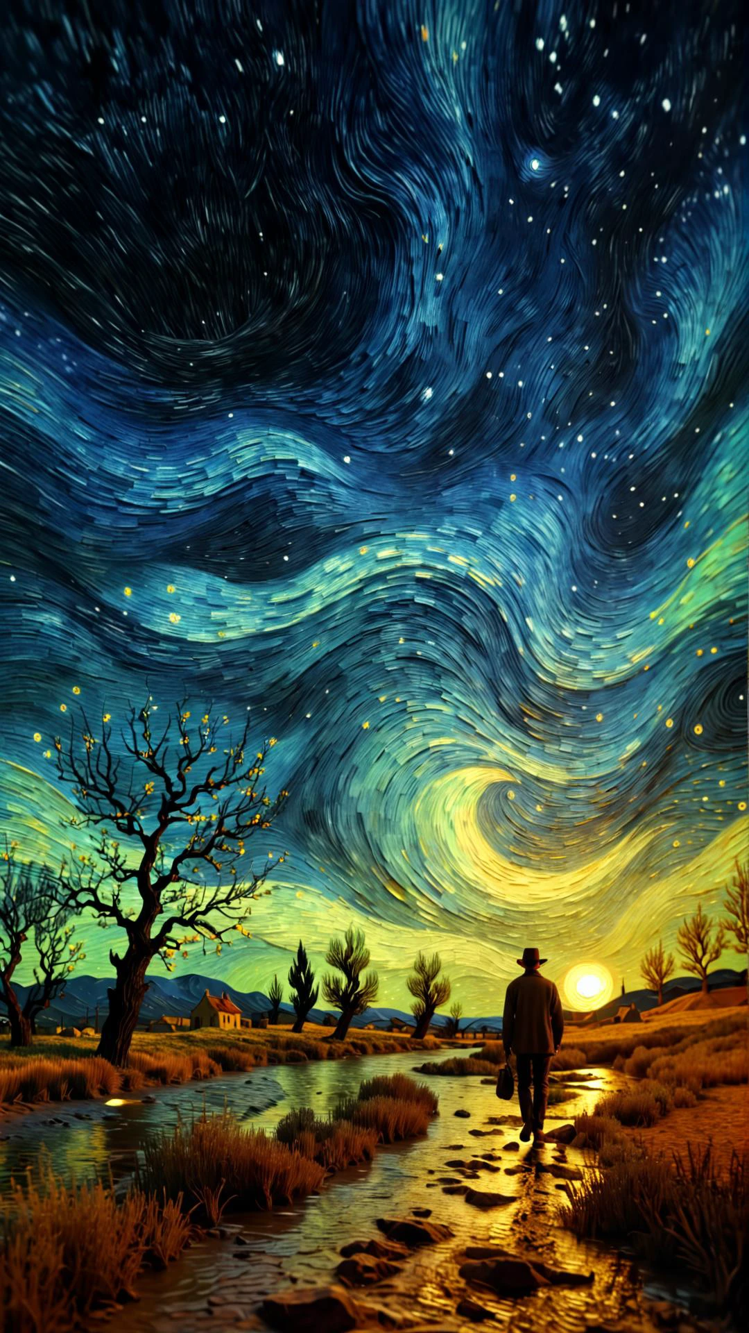 zavy-mthcl,photo realistic scene, inspired by van gogh's stary night, 8k, <lora:Fine art photography style:1>, <lora:zavy-mthcl-sdxl:0.5>