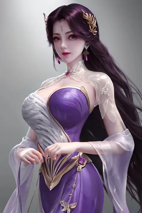 1girl, (upon body:1.3), hair ornament, necklace, jewelry, long hair, earrings, highres, hair ribbon,(Beautiful face:1.2),detailed beautiful eyes,(huge breasts :1.3), skinny body,shiny skin,Slim waist,(8k_wallpaper), Intricate and refined delicate details, (no underwear:1.4),(see-through clothes:1.4),toned abs,detached sleeves, ,(hands behind head:1.3), <lora:yunxi-000004:0.6>