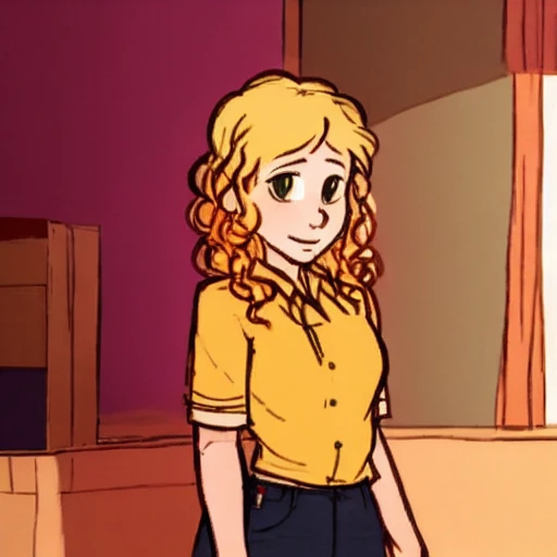 a cartoon Juno Temple, art by <lora:CalvinandHobbes:0.8>