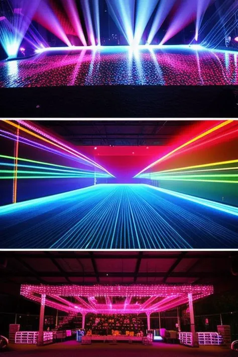 Strobe Lights
Laser Lights
LED Panels
Moving Head Lights
Spotlights
Black Lights (UV)
Disco Balls
Fog Machines
Neon Lights
LED Strip Lights
Intelligent Lighting Systems
Projection Mapping
Lighted Dance Floors
Wall Washers
Pixel Mapping Lights