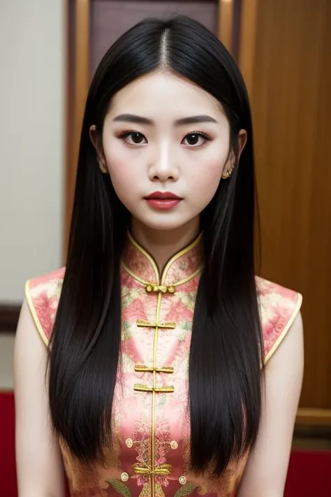 BEST AESTHETIC and BEST QUALITY and RAW Closeup photo of a beautiful Chinese idol