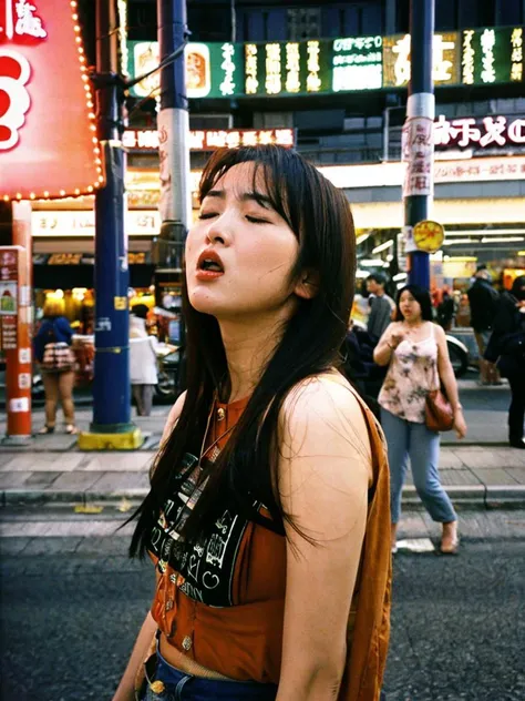 facing viewer,solo focus,from front,film photography night photo of a asian woman ,orgasm face,female orgasm,orgasm, <lora:orgasm face_v2:0.6>,closed eyes,(open mouth:0.7), <lora:PornMaster-Amateur&DPO-FULL+sdsFILM_v5:0.4>,  masterpiece,best quality,best aesthetic, Raw format,ultrahigh-res
Shopping street background at night, <lora:pornmaster_dpo+braV7:0.4>