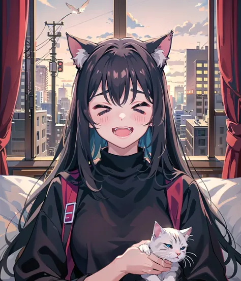 grainy, evening,natural light,
BREAK
illustrated cat ANIMAL CAT ANIMAL CAT I WANT CAT GIVE ME CAT CAT CAT CAT, <lora:InequalitySignSmileyExpression:1.0>, (> <:1.3), :d,