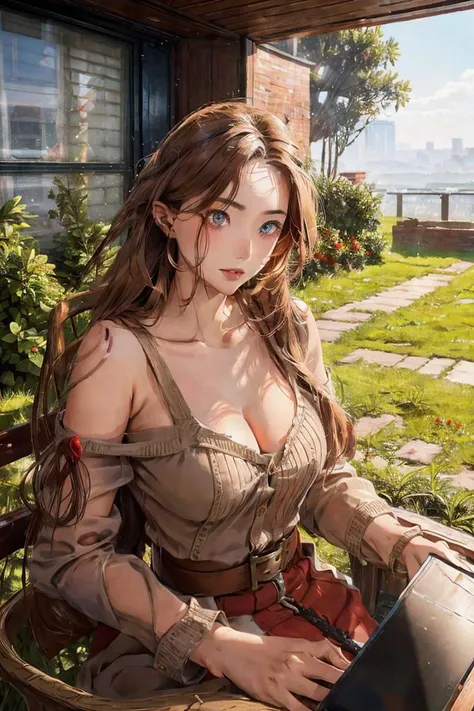 1girl,grass,Red trench,best quality, masterpiece, Rich in detail,brown hair, intricate, elegant, highly detailed, majestic, digital photography, (masterpiece, sidelighting, finely detailed beautiful eyes: 1.2), hdr, <lora:slg_v11:0.6>, <lora:jieji:0.8>