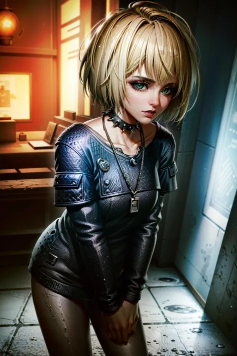 (masterpiece, best quality:1.3)
<lora:epi_noiseoffset2:1> <lora:add_detail:0.7> <lora:MistyCyberpunk:0.8>
MistyCyberpunk, 1girl, solo, looking at viewer, short hair, make up, cyberpunk, background, reflections, neon, reflections, hyper realistic, beautiful lighting, detailed background, intricate, elegant