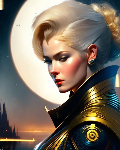 Vivid [detailed color pencil:photo shoot:0.2] by Artgerm and (Vittorio Matteo Corcos:0.5) and (Anders Zorn:0.5) of the wise  smart quiet assassin woman surrounded by hulking spaceships Bathed in moonlight (face looking frowning:1.2), apocalyptic, bioluminiscent, beautifully lit, golden hour, action shot hero pose, highly detailed with sharp focus on person having most woodblock print day of their life, Action, cinematic dramatic lighting, bokeh, HQ, 8K, hyper detailed, translucent skin, perfect hands, RAW photo shot on Canon 5D, masterpiece [oil painting:hyperrealism:0.2] in the style of VikingPunk2.pt