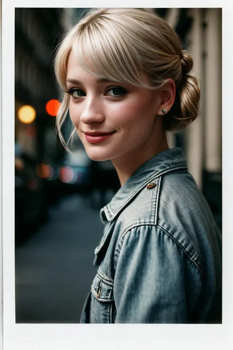 photo of (b3thb3hrs-135:0.99), closeup portrait, perfect blonde hair, hair upsweep updo, smiling, (vintage photo, silver trim), (polaroid frame), 24mm, ((tintype)), (analog, film, film grain:1.3), ((on a Paris street, night, gritty)), ((detailed eyes)), (sexy pose), (epicPhoto)