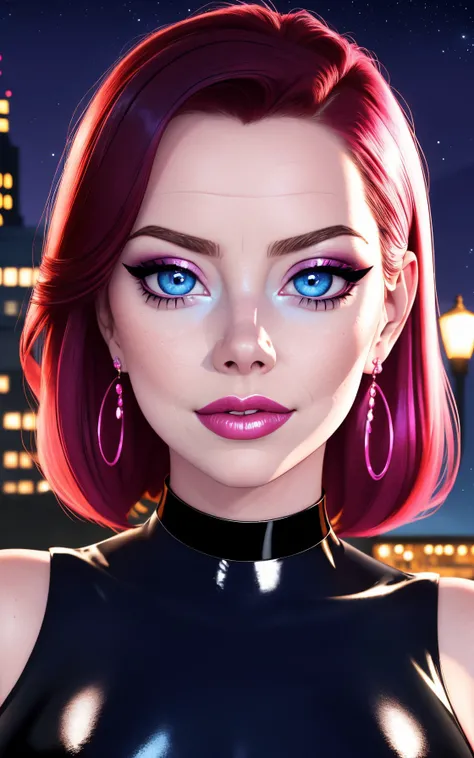 (dreamlikeart, redshift style, analog style:1.1), (copeseethemald style:0.5), (thepit bimbo, glossy), sexy, bimbo,

1girl, solo,
([Nina Dobrev|Emma Stone]:1.1), closeup, extreme closeup, looking at viewer, symmetric, centered,
pantsuit, business suit, elegant suit, white crop top shirt,

shinny skin, oily skin, subsurface skin scattering, shiny skin,
choker, earrings, eyelashes, eyeshadow, lips, lipstick, jewelry, makeup, nose, parted lips, navel,
beautiful detailed blue eyes, redhead,

realistic, photo-realistic, well-lit face, glowing face, face focus, see-through,
(night:1.2), dark, scary, dark city, alley, chased, danger, worried, afraid, stressed,  building, street lights, detailed background,

[(dust particle paint explosion:1.2)::0.11], (secret:0.8),