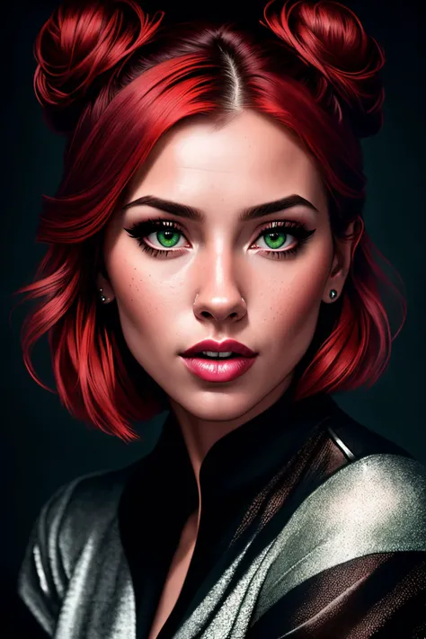 basety style,
(darkness:1.1), clouds, deep shadow, darkness, award winning photo, extremely detailed, amazing, fine detail, absurdres, ([Cobie Smulders|Jennifer Aniston|Emilia Clarke]:0.8), highly detailed woman, extremely detailed eyes and face, piercing green eyes, detailed clothes, skinny, shinny glossy skin, subsurface scattering, (gothic:0.8), double bun, bangs, frills, skirt,red hair, by lee jeffries [(colorful explosion psychedelic paint colors:1.21)::0.15], nikon d850 film stock photograph 4 kodak portra 400 camera f1.6 lens rich colors hyper realistic lifelike texture dramatic lighting unrealengine trending on artstation cinestill 800 tungsten, Style-Neeko