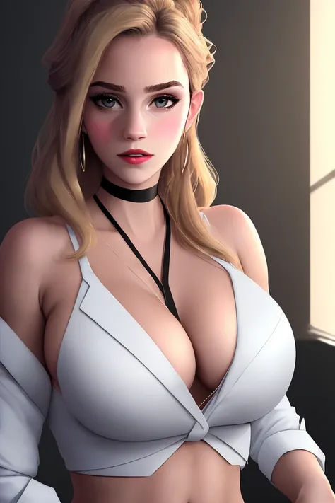 (dreamlikeart style:1.0), ( redshift style:1.0), (analog style:1.2), (studio_ghibli_anime_style style:0.7), (copeseethemald style:0.8), (thepit bimbo:0.9), (glossy:1.0),
Emma Watson, woman, 1girl, European, (wearing suit, wearing business suit, wearing lounge suit, wearing jacket:1.2), elegant, fit,
(bondage, bondage above suit, tied up, straps, ropes, kinbaku, shibari, fesselspiele, black tape:1.15), fashion, symmetric,
detailed eyes, detailed pupils, bright eyes, high_ponytail, arms_at_sides,
choker, delicate eyelashes, light eye shadow, lips, lipstick, jewelry, natural makeup, nose, parted_lips, standing, navel,
close-up shot, closeup shot, zoom in, upper body, cleavage focus, face focus, zoomed,
neon strips,
cold light,
realistic proportions,
office, office space, work, fluorescent light, cubicles, rooms, glass, windows,
detailed background,