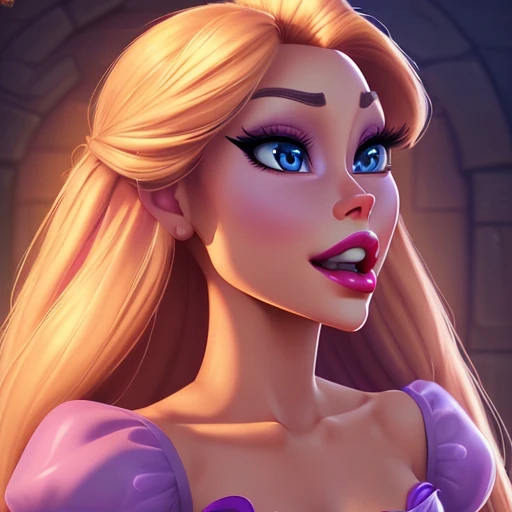 Rapunzel disney movie ,disney artwork, upper body, super detailed face, beautiful , looking at viewer, open_mouth, porn, nsfw, small boobs, small tits, detailed eyes, 4k, high quality