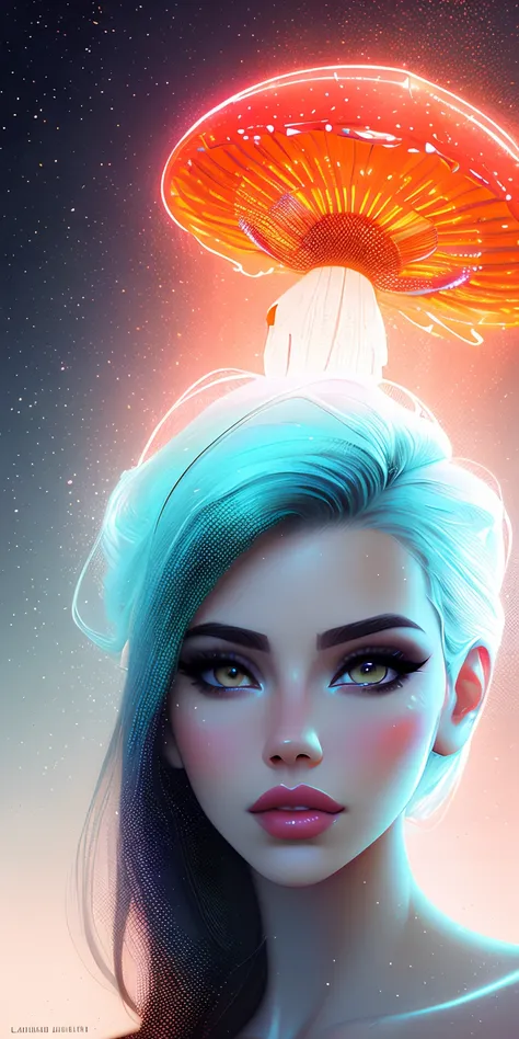 [Adriana Chechik], digital painting, medium shot, , (lightroom:1.13), soft light, (natural skin texture:1.2), sharp focus, focused, glass led brain lines, (corals on the face), corals skin, jellyfish style, art by Anna Dittmann,

[(colorful explosion psychedelic paint colors:1.2)::0.20], 
cgsociety, analytical art, detailed painting, glowing neon, iridescent paint, intricate artwork by Tooth Wu, art by Android Jones, wlop, beeple, octane