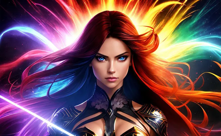 high contrast,  swirling light, (dark:1.2), deep shadow, darkness, realistic, closeup,

([Nina Dobrev|Adriana Lima]), 1girl, solo, red hair, sharp face, long hair, flowing hair, blue eyes, dynamic angle, full body, thicc,
magic circle, dark fantasy,

masterpiece, best quality, ultra-detailed, best shadow, BREAK,

[(colorful explosion psychedelic paint colors:1.2)::0.20],
thepit bimpo, sexy, glossy, armor,

hyper realistic, alive,
cinematic light, colorful, hyper detail, dramatic light, intricate details, pain splatter, depth of field, fire particles, broken glass, (sweltering:0.7),