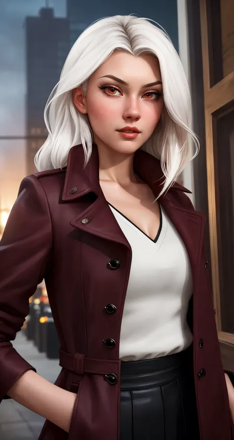 woman, solo, warrior, white hair, dark red eyes, detailed face, 
([Adrianne Palicki|Liv Tyler|Vanessa Hudgens]:0.8), (arosen style :0.9),
masterpiece, professional, high quality, beautiful, amazing, mid-century, ArtStation, Long coat, fallacious,
photoshoot, 4k, realistic, detailed background, tremendous, real life, by William Hogarth, by Taro Okamoto,