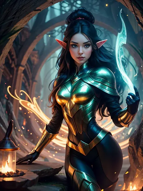 elves inside the metaversegorgeous, intricate, dark, highly detailed, sharp focus, intricate concept art, digital painting, ambient lighting, 4 k, hdt, artstation trending on gsociety, trending on artstationhq, trending on deviantart, professionally post - processed, wide - angle action dynamic portraithyperdetailed, hyper quality , women