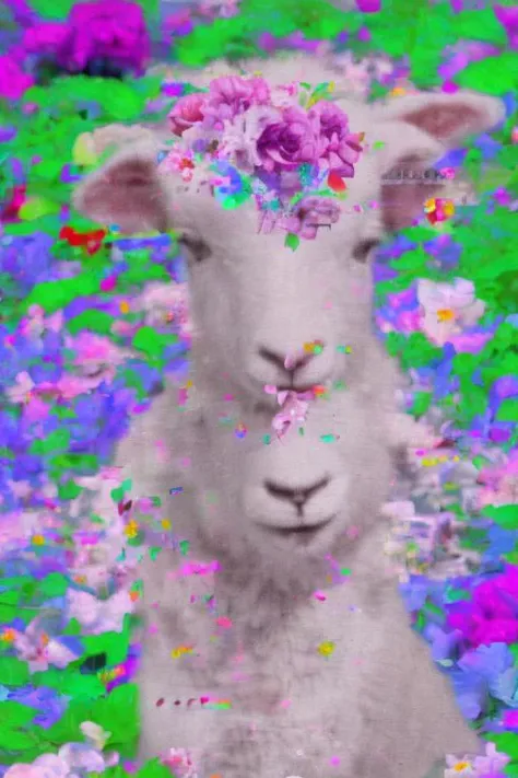 lamb in flowers, (trsldamrl) glitch