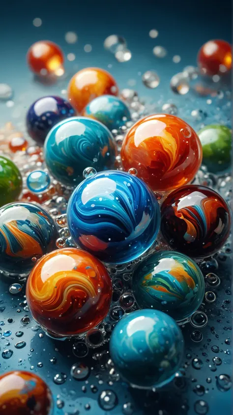 <lora:ElementsMixSDXL:1.0> ElementsMix (Water:0.7),(Fire:0.7),(Earth:0.5),(Wind:0.5) (Realistic oil painting of a vibrant kaleidoscope of marbles spilling out of a pocket, rich colors, smooth textures, detailed reflections, warm lighting, shallow depth of field, soft shadows, high-resolution, crisp details, smooth brushstrokes, professional studio setup, vibrant, detailed, high-quality:0.6), detailed background