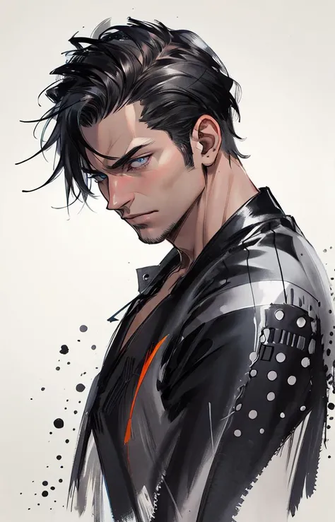 (masterpiece,best quality,absurdres ), 1man, muscular, detailed eyes, upper body, zydink, ink sketch, multicolored background,<lora:add_detail:0.5>, <lora:zyd232_InkStyle_v1_0:1>