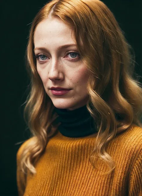 A stunning intricate full color portrait of (sks woman:1), wearing a black turtleneck, epic character composition, by ilya kuvshinov, alessio albi, nina masic, sharp focus, natural lighting, subsurface scattering, f2, 35mm, film grain, <lora:locon_judy_v1_from_v1_64_32:1.3>