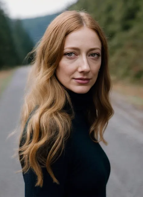 A stunning intricate full color portrait of (sks woman:1), wearing a black turtleneck, epic character composition, by ilya kuvshinov, alessio albi, nina masic, sharp focus, natural lighting, subsurface scattering, f2, 35mm, film grain, <lora:locon_judy_v1_from_v1_64_32:1.3>