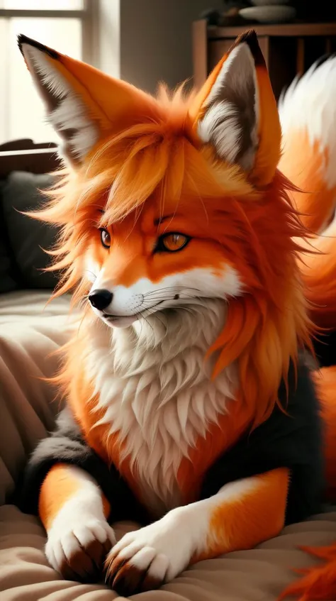 RAW photo, <lora:FurryStyle:1> FurryStyle cunning trickster fox