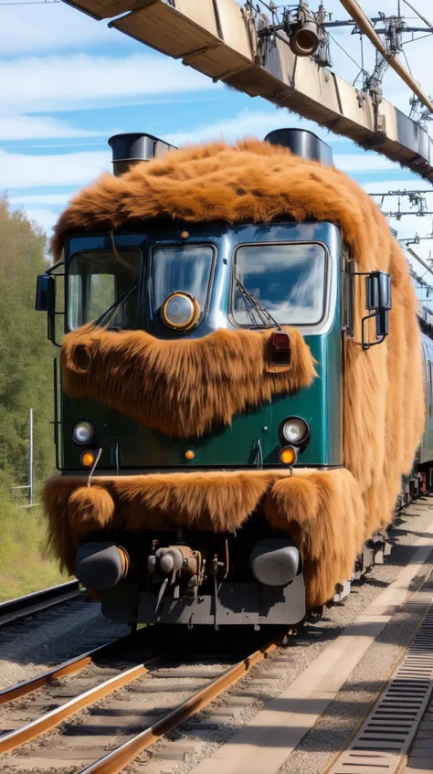 RAW photo,  <lora:FurryStyle:1> FurryStyle locomotive train <lora:add_detail:0.5>  Intricate details